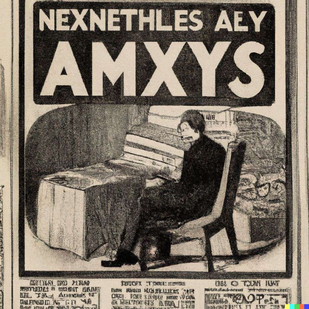 a representation of anxiety, front page of The New York Times, 1920